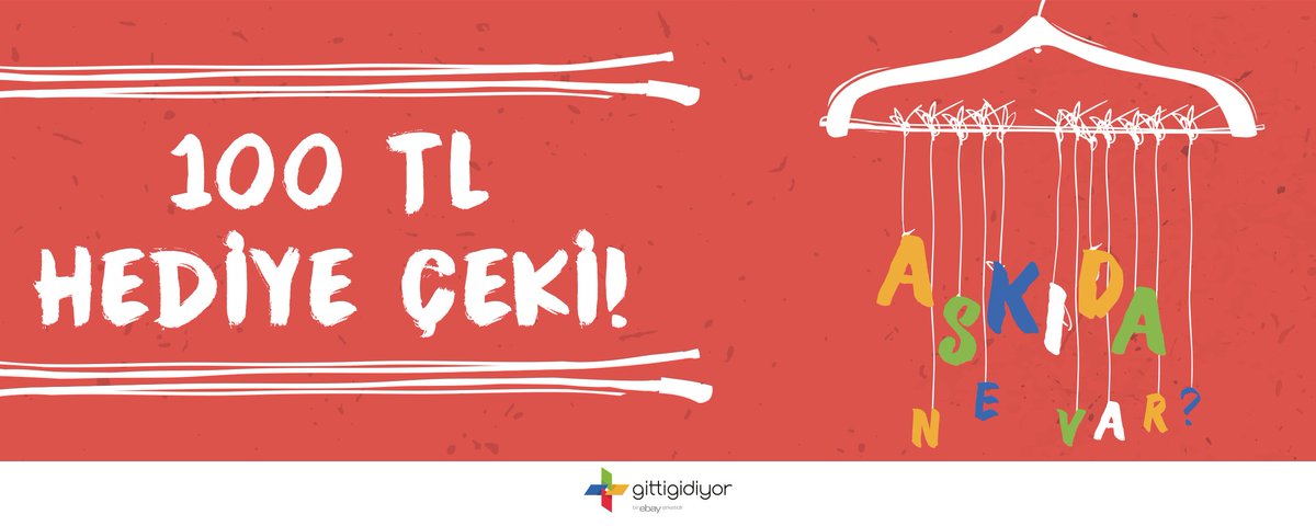 Askıda <a href="/GittiGidiyor/">GittiGidiyor</a>'dan 20 üniversiteliye 100 TL'lik hediye çeki!
RT’leyin ve linkteki görevi yerine getirin:) Link:bit.ly/2k2IqhE