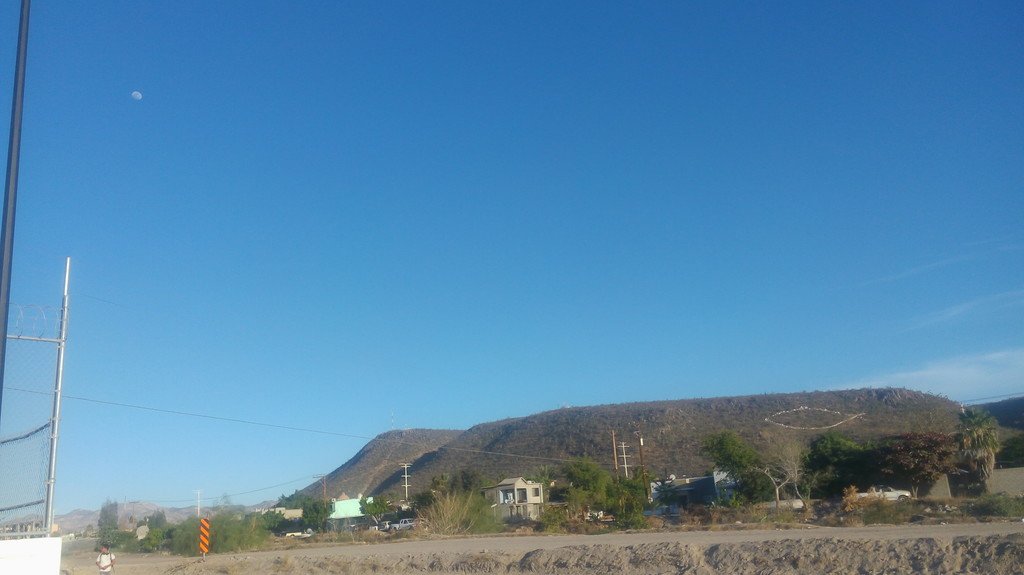 The famous La Paz fish on the hillside. All the years living here I never got the story on that....