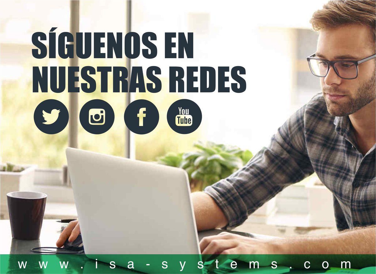 IsaSystems's tweet image. Síguenos en nuestras redes y se parte de nuestra comunidad #IsaSystems