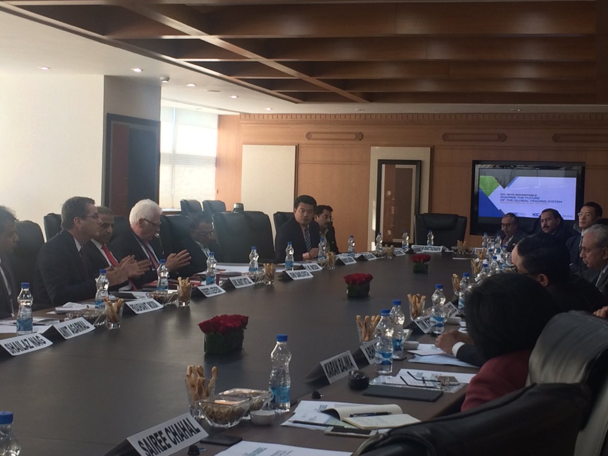 WTODGAZEVEDO's tweet image. Met with Indian business leaders at ICC event. Clear recognition of the importance of trade as an engine for growth &amp;amp; development