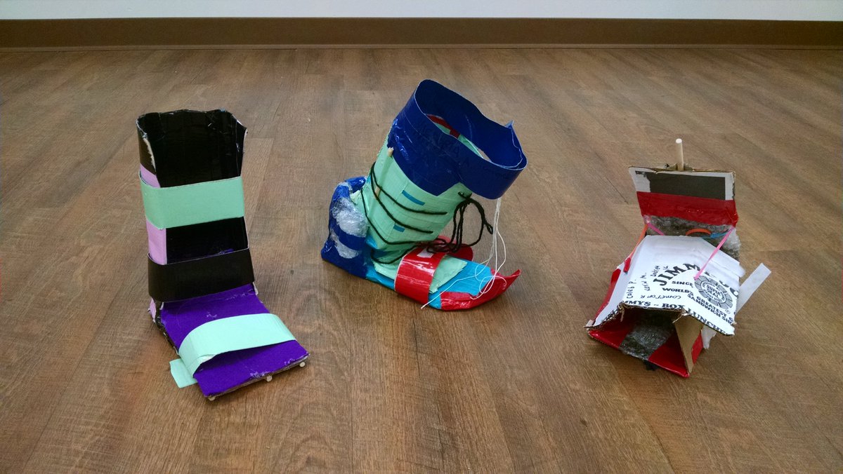 7th grade students design foot orthosis for patients with cerebral palsy. #STEMeducation #pltw