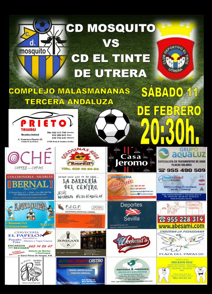 CDMSQSenior's tweet photo. Este sábado a las 20:30 en Malasmañanas  CD Mosquito - CD El Tinte de Utrera #VamosAmarillos https://t.co/rN14wxZBnB