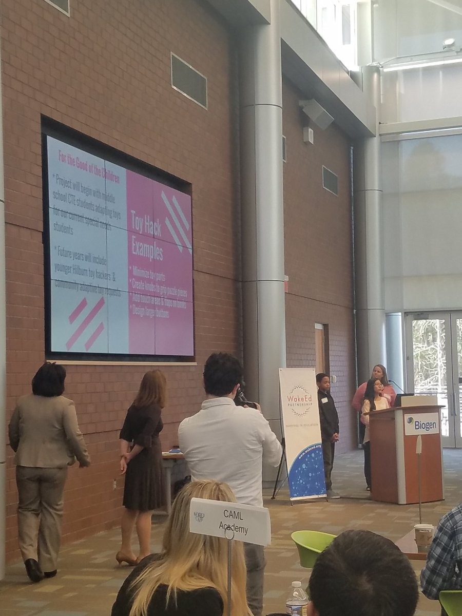 Monika4Schools's tweet image. @HilburnAcademy talk 4 C's in their toy hack pitch for special needs students. #toyhack