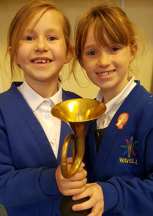 Great work in Year 3 Wren's class today.  Seren &amp; Brooke honked the Good Work Horn!