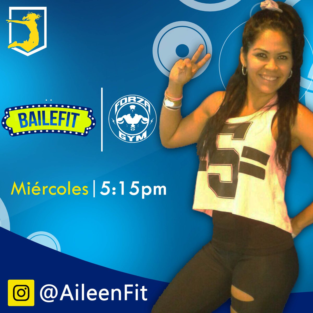 Hoy @aileenfit con todo el Power de su #Bailefit todos los miércoles a las 5:15pm Active a pasar un momento súper diferente!!!