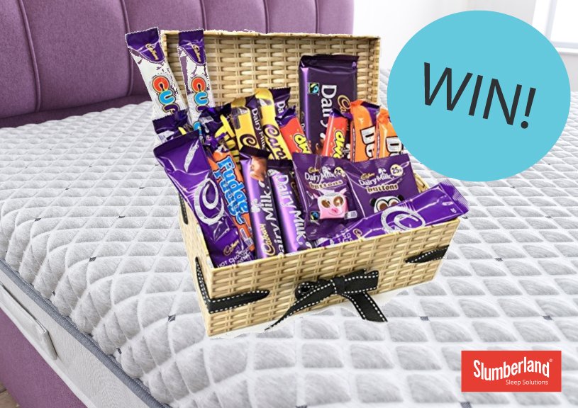 slumberlanduk's tweet photo. #Competition WIN a Cadburys Chocolate Gift Hamper! To enter: Follow @slumberlanduk, RT &amp;tell us who you'd share the prize with #sharethelove https://t.co/VxdVpllvQl
