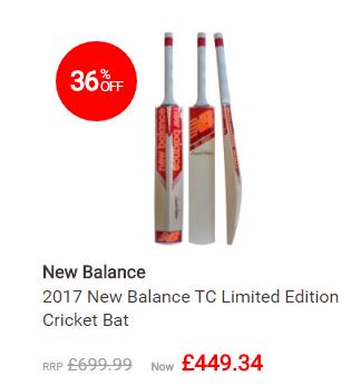 New Balance
2017 New Balance TC Limited Edition Cricket Bat RRP £699.99 NOW £449.34

discountcricketoutlet.com/new-balance-tc…