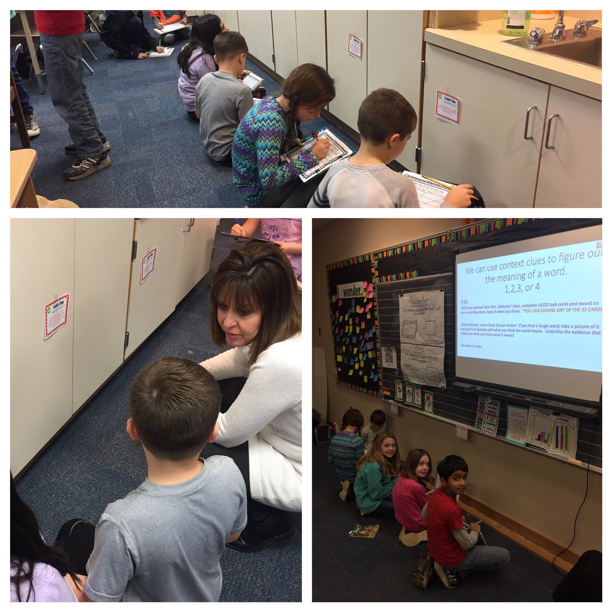 _MrsGrillo's tweet image. Context clues are a blast when we get to share our knowledge with Mrs.Sarkovics' class!