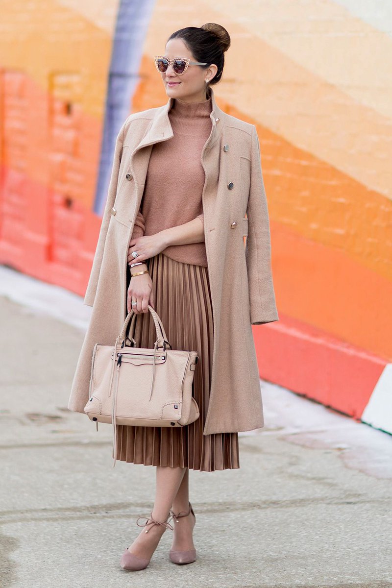waysify's tweet photo. Bronze Pleated Midi Skirt via Style Charade @JenniferLake https://t.co/A639z6mi0W #ootd https://t.co/095ETPMxYV