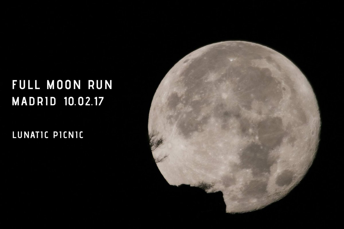 MoonRunnersClub's tweet photo. Este viernes en Madrid y el sábado en Barcelona...
XXI #FullMoonRun Lunatic Picnic
https://t.co/aeB8EfviXx  
¿Te apuntas?
Aaauuuuuuuuuuuu!!! https://t.co/v8SEDyBxZN