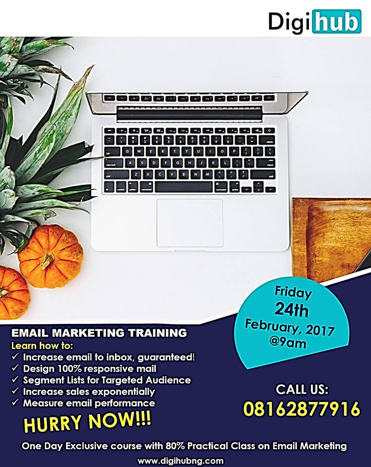 Digihublive's tweet photo. Take Advantage of this 80% Practical Class on Email Marketing,CLICK HERE: https://t.co/qDktRmW7y3 Call: 08162877916 @ayeniekundayo https://t.co/tgit2B1wo4