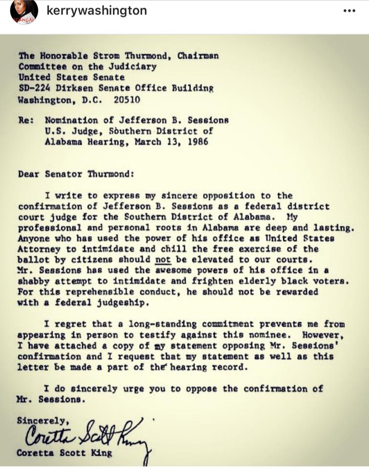 datalogictruth's tweet photo. Let's be clear: Elizabeth Warren was silenced to ensure Jeff Sessions could silence millions more at the ballot box. #ShePersisted https://t.co/4G358Zid0a