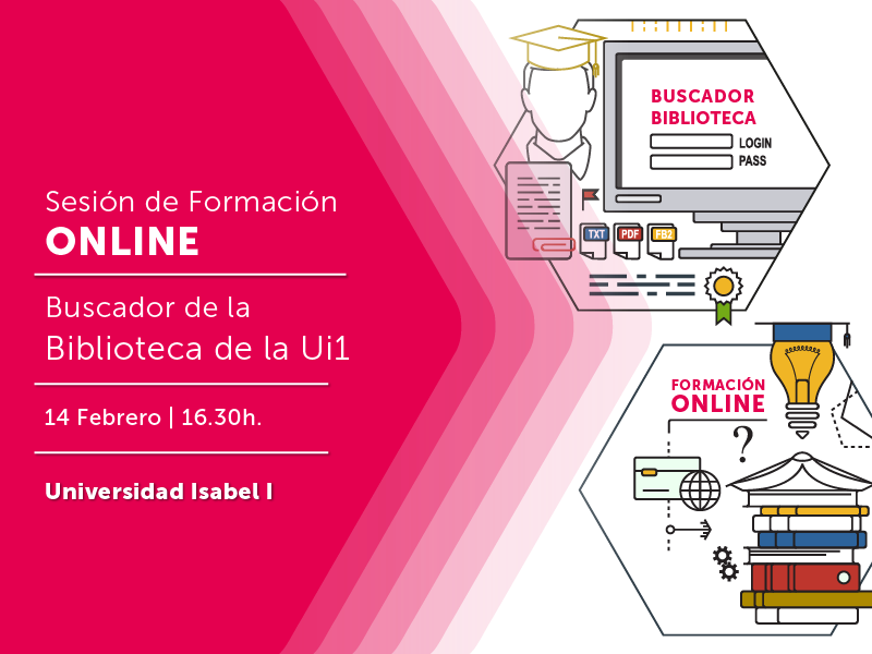 ui1Universidad's tweet photo. [#AlumnosUi1] Os invitamos a una sesión online para aprender a usar el buscador de la #biblioteca (útil para TFG) ► https://t.co/9SbtNrFwW2 https://t.co/sfeUkbGBxc