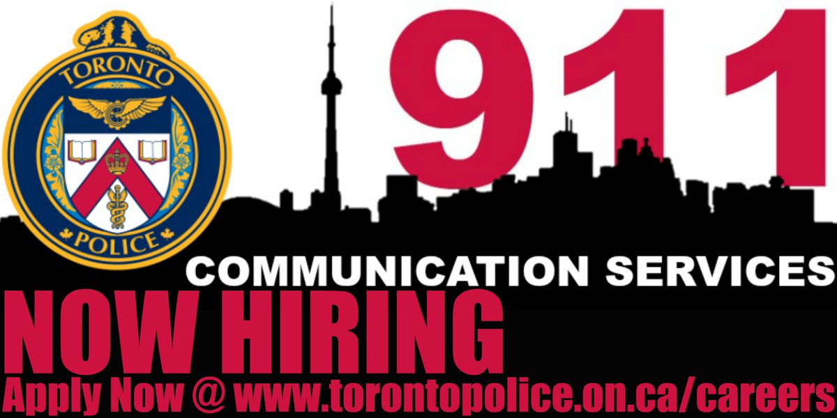 TPSRecruiting's tweet image. @TorontoPolice is  #nowhiring #911 #dispatchers 
#applynow #Online @ torontopolice.on.ca/careers