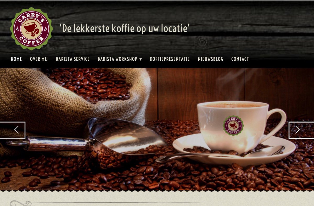 Vandaag is de nieuwe website van @carryscoffee gelanceerd &amp; daar zijn wij best een beetje trots op! carryscoffee.nl