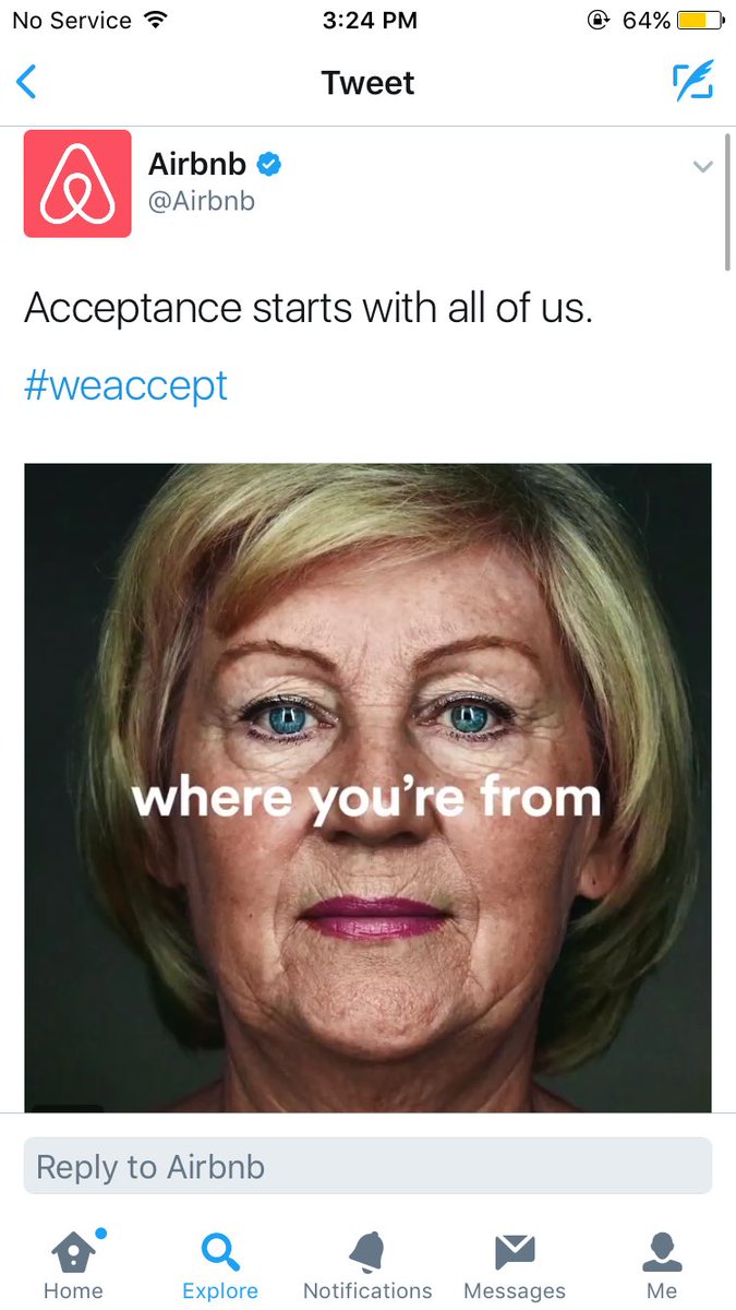 StephensDaysha's tweet photo. @NancyRichmond @Airbnb is doing a great job by speaking out against hate &amp; acknowledging those who support their business #LeadersGetSocial https://t.co/msbw36deZg