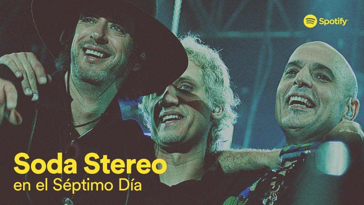 SpotifyMexico's tweet photo. ¡Nunca pensamos que diríamos esto pero hay música nueva de @SodaStereoWeb! Dale play aquí ➝ https://t.co/UiRNgLizas https://t.co/1XciVDJk6r