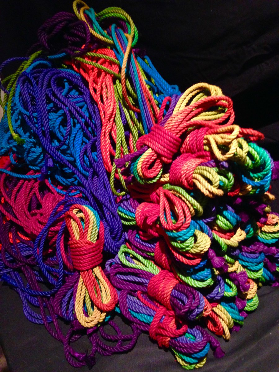 TheBondageman's tweet photo. Rainbow Rope https://t.co/zJTyA3dDRJ