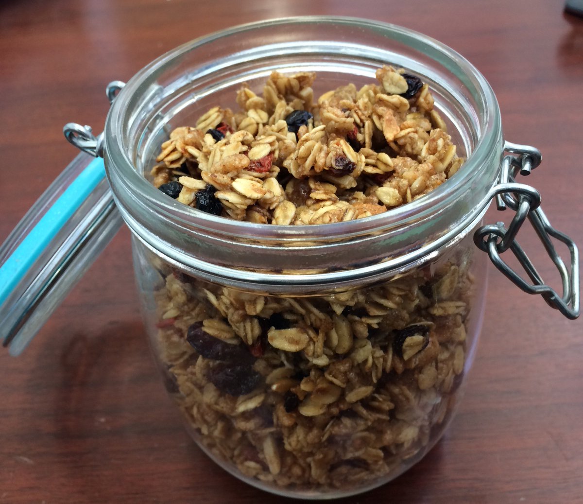 Grandma Emily granola is not just for breakfast.#greatsnack #trysome #foodies #rcshow2017