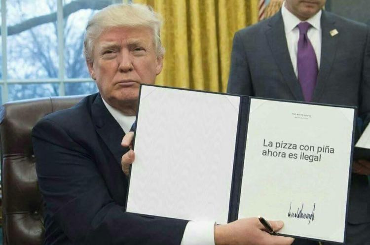 DonaldTrumposin's tweet photo. #LosValoresRepublicanos yo soy republicano y seguro que soy el que más valgo! 💵💵💵 soy vuestro líder? Si me votáis legaliza la pizza con piña https://t.co/xMXy5yG7vU