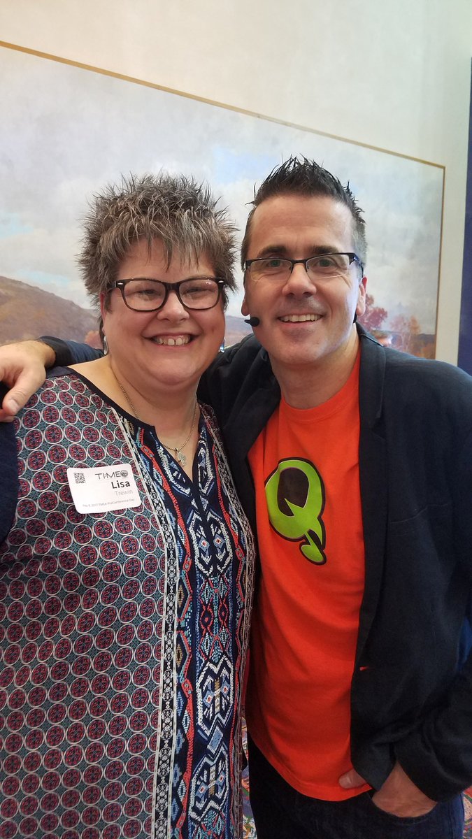 Starting off my TMEA convention with a day of TI:ME sessions. Great to see my friend Quaver!