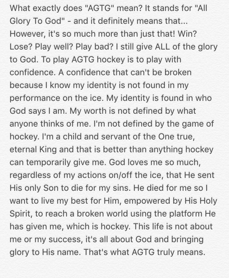 Some people have been asking what #AGTG means, so I wanted to explain my heart behind it and what it means to me.