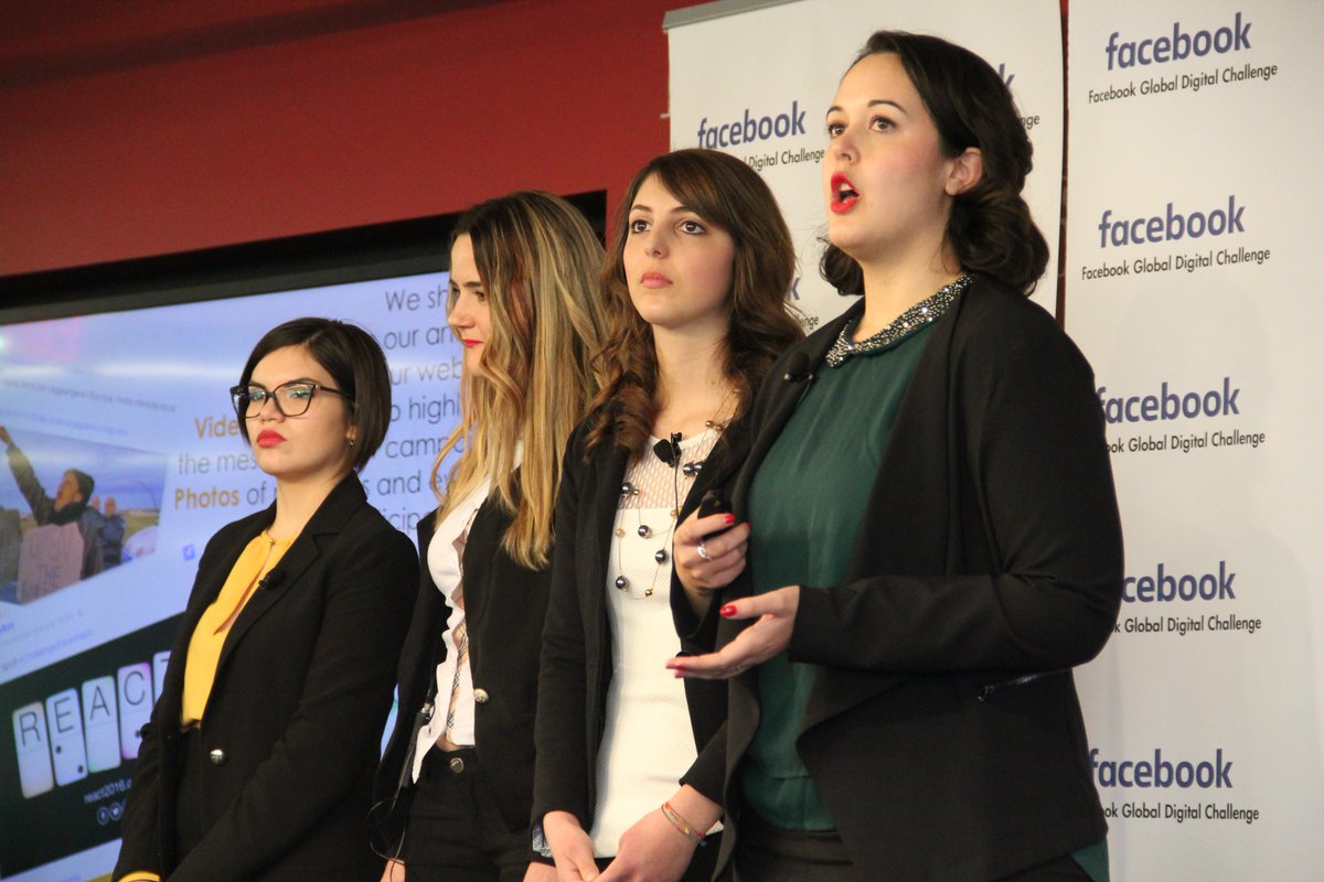 MeridianIntl's tweet photo. Uni students from #Lebanon, #Belgium, and #Italy present local #CVE strategies in @facebook global digital challenge #ExchangeOurWorld https://t.co/ryxKpDcCgf