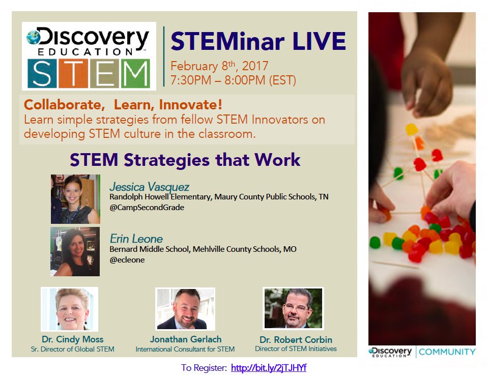 STEMigo's tweet photo. Join me tonight with @ecleone & @CampSecondGrade as we talk about #STEM Strategies that Work! Register here: https://t.co/hvybsTfvFb #STEAM https://t.co/AQTY4vvIo9