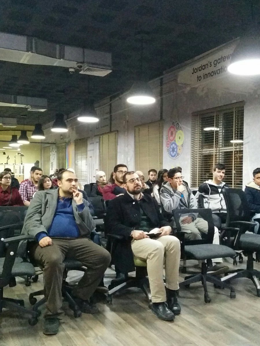 JoTechComm's tweet photo. The house is full at @Umniah  #TheTankJo for our 5 the session #machinelearning #JoTechComm #JTC https://t.co/61gUDIilwA