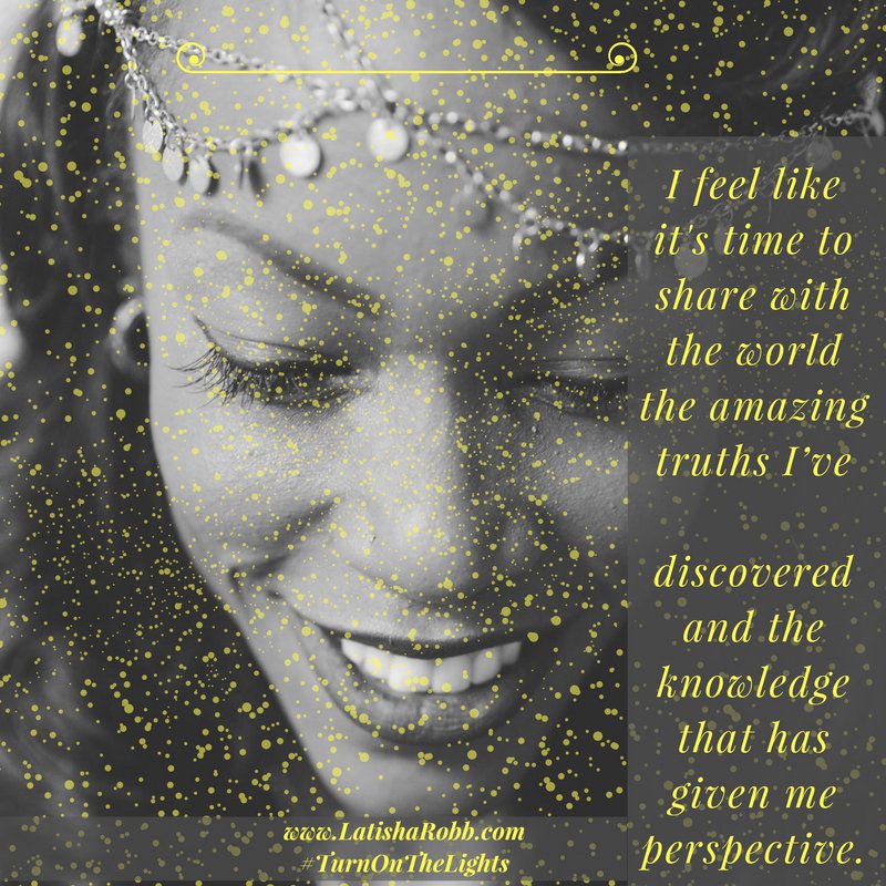 L__Robb's tweet photo. It's time to share w/the world the amazing truths Iβve discovered and the knowledge that has given me perspective. #TurnOnTheLights #LRobb https://t.co/ExlDKFjXai
