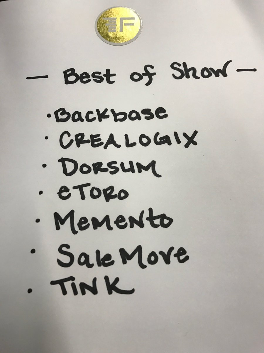 The votes are in! Congratulations to the FinovateEurope 2017 Best of Show winners!