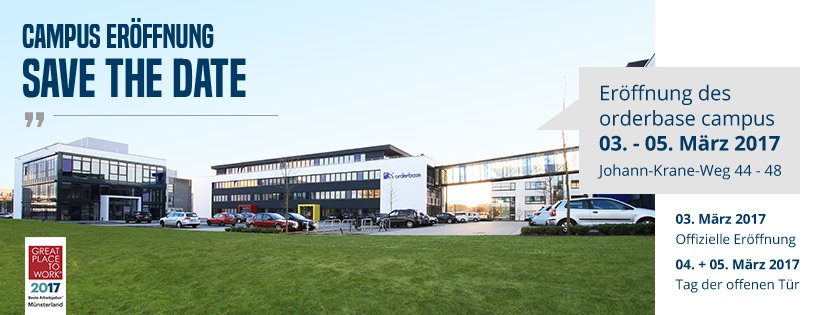 orderbase's tweet photo. #SAVETHEDATE: Eröffnung des #orderbase campus am 03. - 05.März 2017 https://t.co/m6Ep1KvsLx
