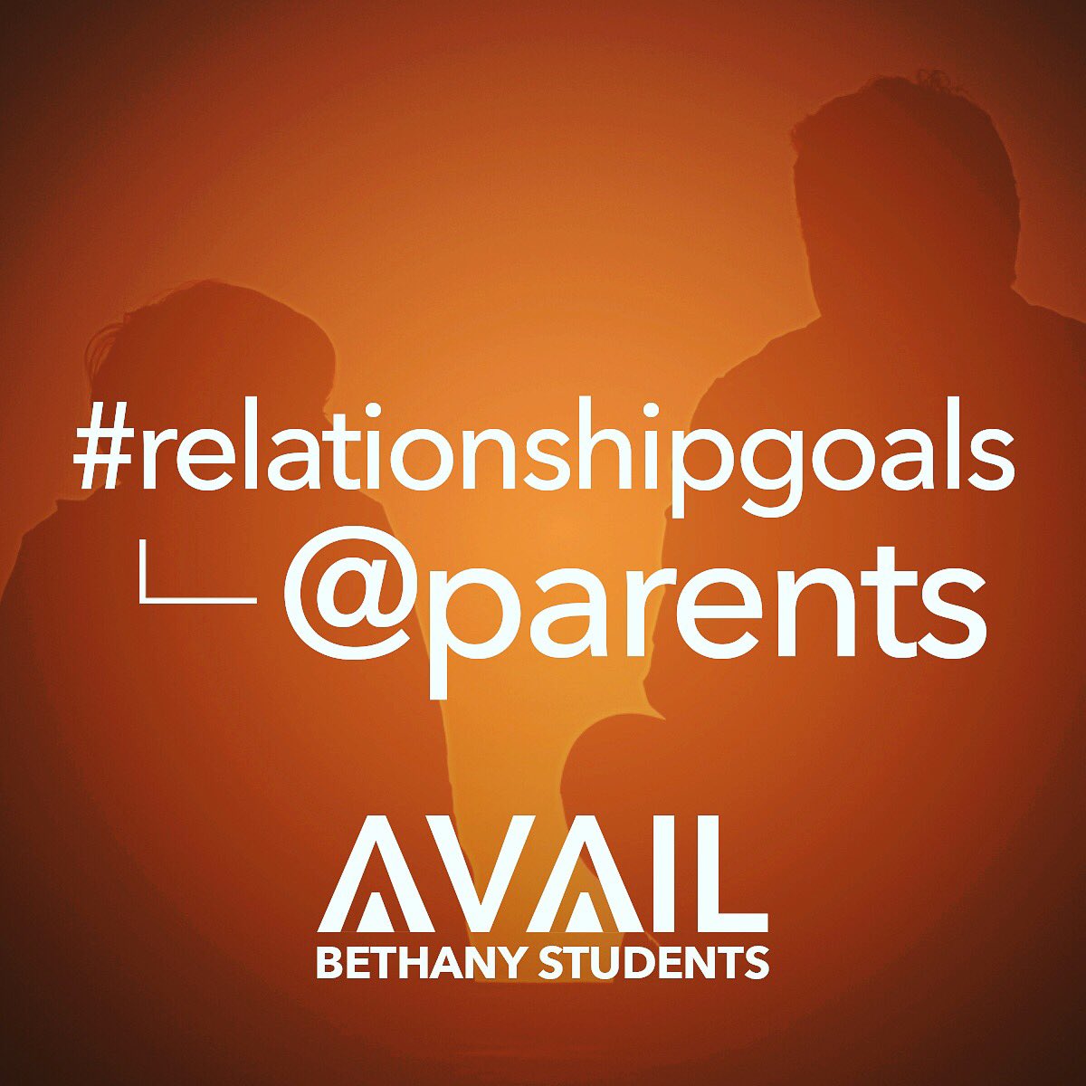 bethanystudent's tweet photo. Relationships with parents aren't always perfect. As a Christian, what are our #relationshipgoals with parents? Find out tonight! https://t.co/MlQGBRP0Sg