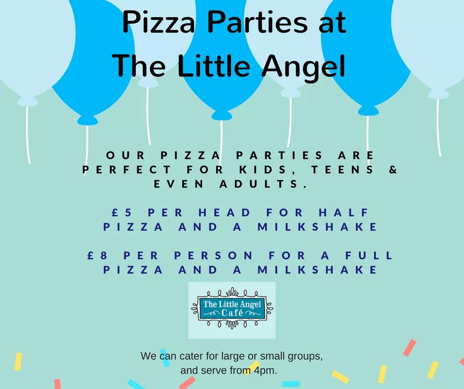 We now do amazing pizza parties, perfect for all ages and occasions