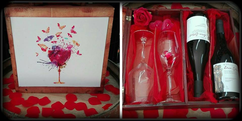 Haz que fluyan las mariposas con este precioso estuche con 2 botellas ''Elisa Collarte Barrica'' #Ribeiro #sanvalentin #winelovers #love