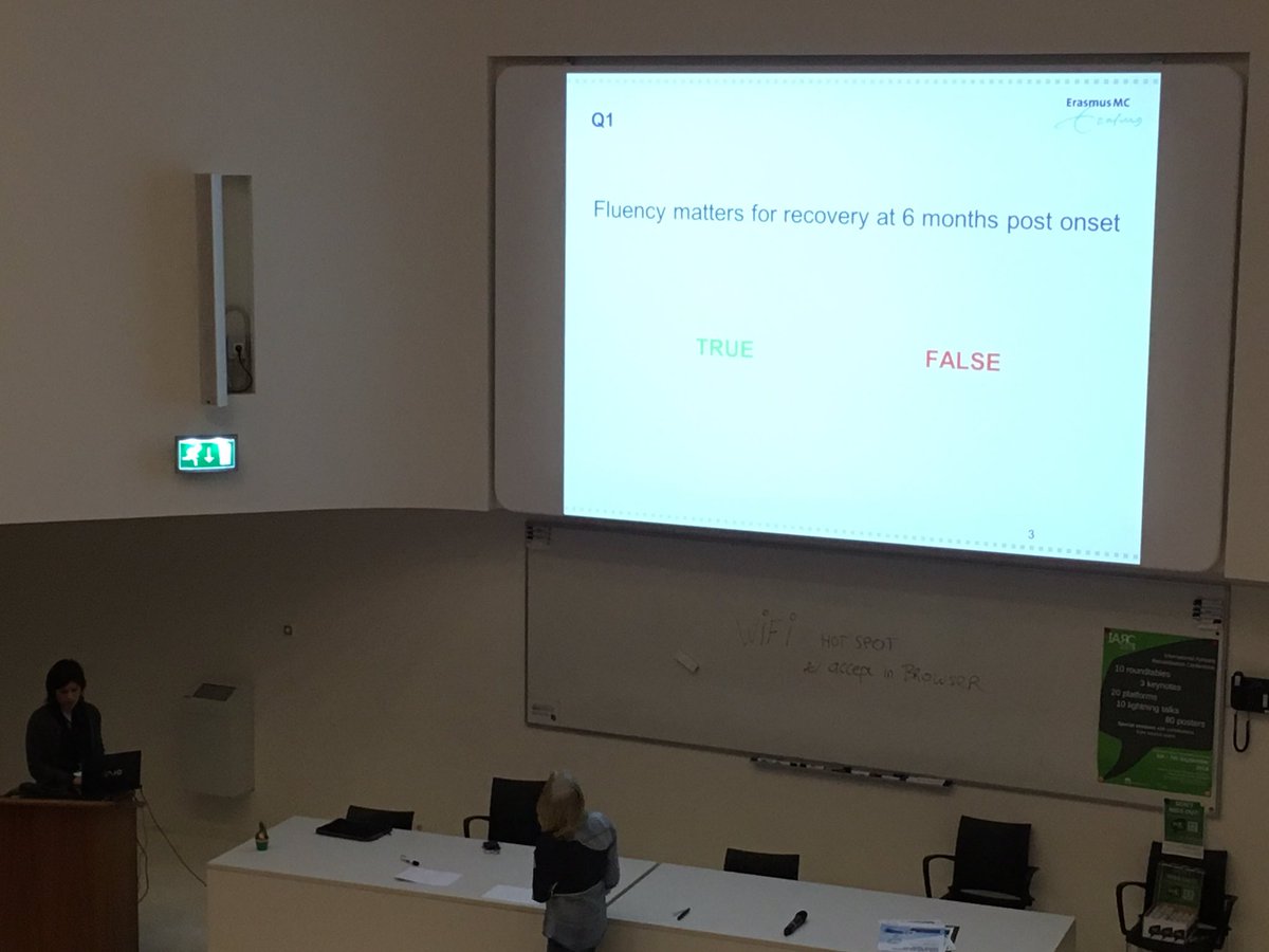 CATs_Aphasia's tweet image. Ending off the day with an interactive online quiz #CATs2017 #AphasiaResearch @IntJStroke @WorldStrokeOrg