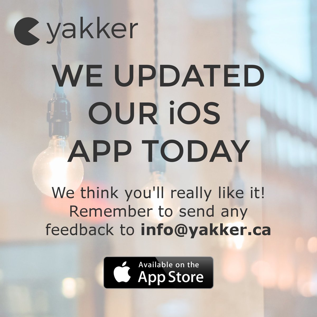 Head to the App Store and Update Yakker 💪🏼 #startup #yyc #technology #entrepreneur #wednesday #productivity #yakitup #yakker #update #ios
