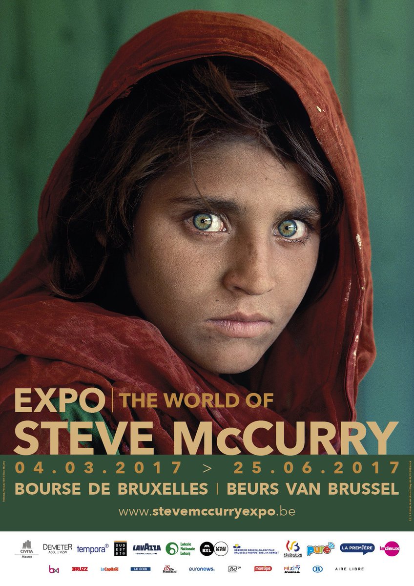 #ComingSoon Opening of a new exhibition in #Brussels, The World of Steve McCurry! From March 4th to June 25th at Palais de la Bourse!