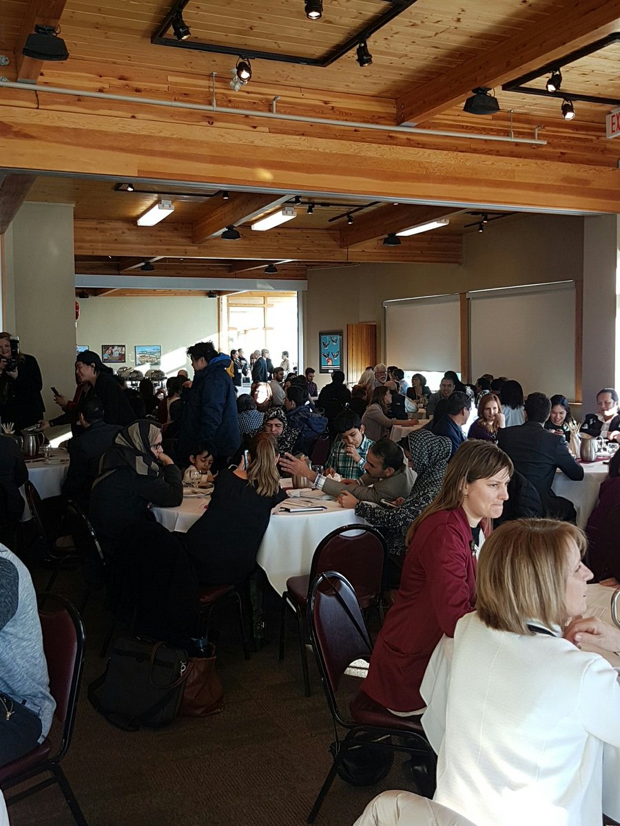 theedmendez's tweet photo. The view from today's office: MC'ing a Canadian Citizenship Roundtable with 40 of our newest citizens! @ICCICC https://t.co/IyrjeEifxW