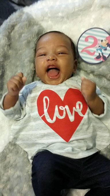 My stink 2 months today😍😍😍😍😘 that's my Ny Bear🐻🐣 https://t.co/Qit9mIlg0p