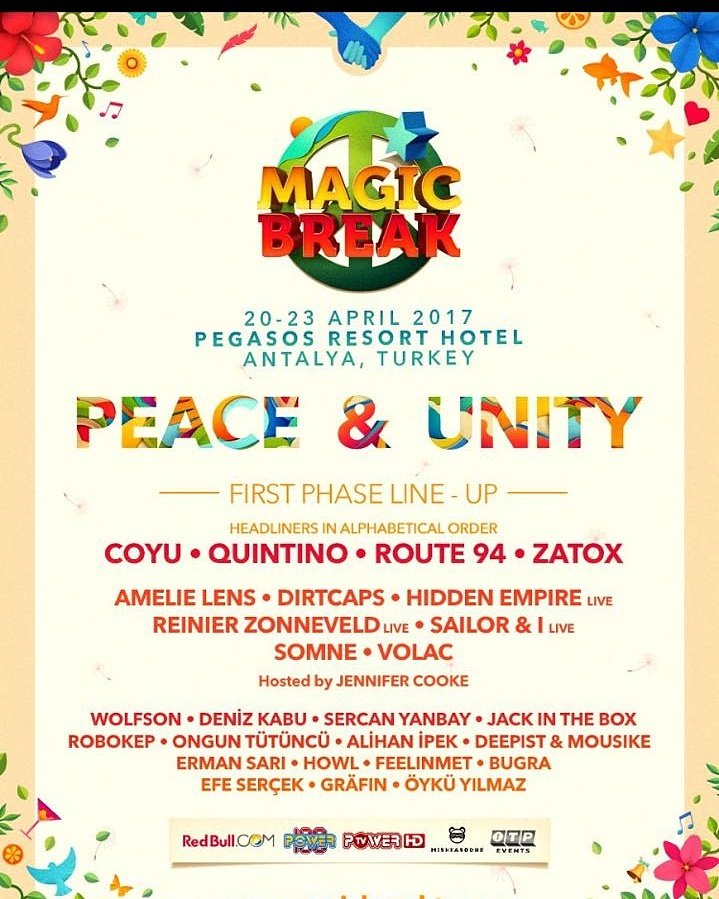 UmmetOzcanTR's tweet photo. Coyu, Quintino, Route 94, Zatox ve daha niceleriyle karşınızda 2017'nin ilk Magicianları!
#MagicBreak2017 https://t.co/m5HNqV5ZHY