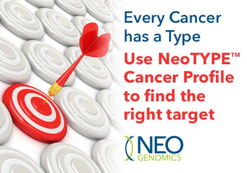 NeoGenomics's tweet photo. Every #Cancer has a type. Find your #NeoTYPE Cancer Profile match: https://t.co/h4gpJvShOY #CancerPreventionMonth #NGS #CancerAwareness https://t.co/Wsul62ceHQ
