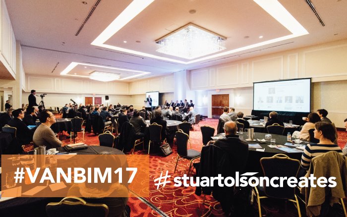 StuartOlsonInc's tweet photo. Thank you to @CanBIM for hosting us last week at #VANBIM17. Important conversations + innovation underway in #BIM + #VDC #StuartOlsonCreates https://t.co/HWi0eUCDvg