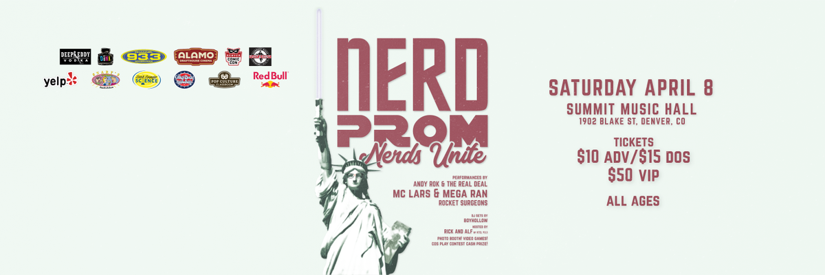 SummitDen's tweet photo. .@nerd_prom is back. This year's theme is #NerdsReunite! Tickets #onsale Friday #nerdprom2017 https://t.co/R8WtlcsMx0 https://t.co/v0eDQiG3hs