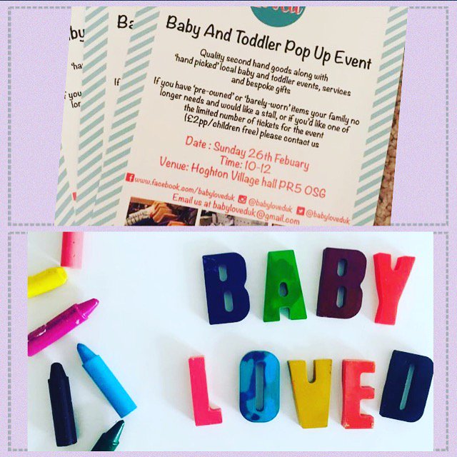 Happy to be taking part in the @BabyLovedUK event at Hoghton Village Hall ☺️