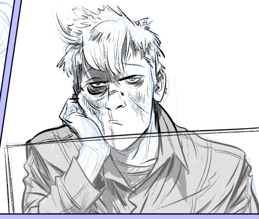 nathanfoxy's tweet image. #SKETCHofTHEday #WIP #PitchWORK Quiet moment of conscious contemplation...