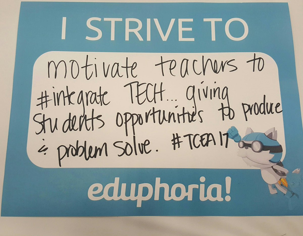 MatturroMEd's tweet photo. #IStrive2 #TCEA17 @eduphoria https://t.co/5FPtxJ3r2b