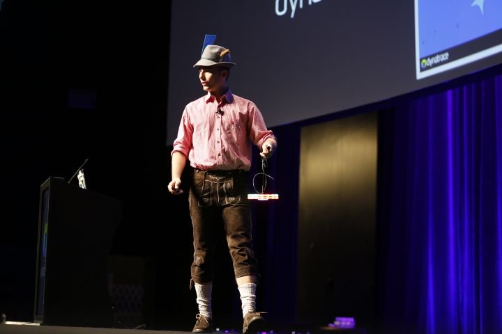 Dynatrace's tweet photo. UFOs spotted at #Perform2017! #DevOps teams claim to receive messages from them! https://t.co/iT0RqjmBdg @grabnerandi https://t.co/aTtLssLXhx