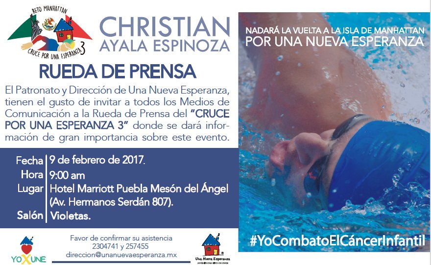 AnklaMexico's tweet photo. Christian Ayala, nadador de aguas abiertas, ha cruzado el Canal de la Mancha y el de Catalina a beneficio de los niños y jóvenes con cáncer. https://t.co/ewQYeiKcdN