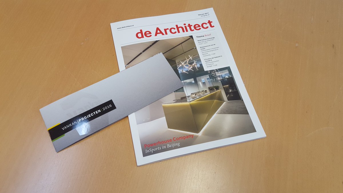 Nog naar de Bouwbeurs deze week? Check onze project brochure in het blad De Architect.